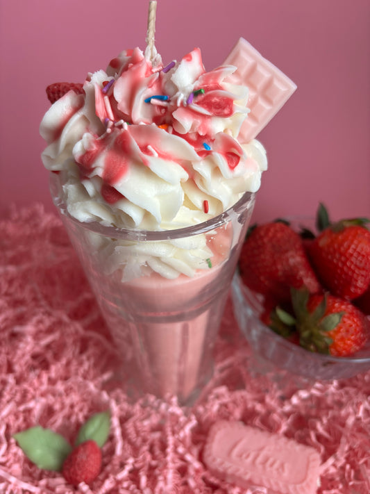 Strawberry Milkshake Candle